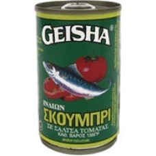 GEISHA Σκουμπρί με σάλτσα 155gr