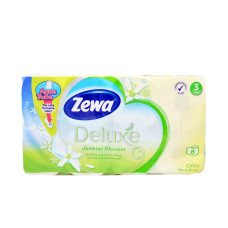 ZEWA Χαρτί υγείας 8 ρολά 3 φυλ. Deluxe Γιασεμί 96gr (Πρ. Ελληνικής Αντιπροσωπείας) ZEWA Χαρτί υγείας 8 ρολά 3 φυλ. Deluxe Γιασεμί 96gr (Πρ. Ελληνικής Αντιπροσωπείας)