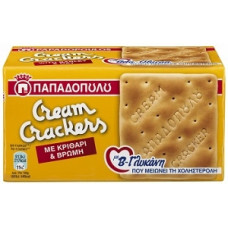 ΠΑΠΑΔΟΠΟΥΛΟΥ Cream Crackers Κριθάρι & Βρώμη 12x185gr 