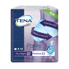 TENA Πάνες Ακράτειας Plus Νυκτός μιας χρήσης Medium 12τμχ. (Πρ. Ελληνικής Αντιπροσωπείας)