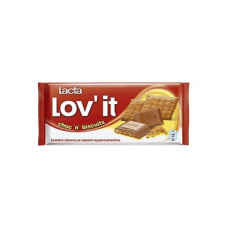 LACTA Σοκολάτα LOV'IT Choco n' Biscuit 100gr (BARCODE ZIN: 7622300458584)