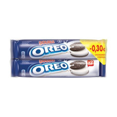 OREO Μπισκότα Διπλή Βανίλια -30cents (2x185gr) (BARCODE ZIN: 7622210464941) 