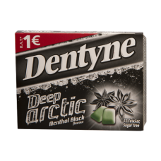 DENTYNE Τσίχλες Deep Arctic Menthol Black  πλ. 1ευρώ 16,8gr (BARCODE ZIN: 7622210503350)