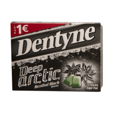 DENTYNE Τσίχλες Deep Arctic Menthol Black πλ. 1ευρώ 16,8gr (BARCODE ZIN: 7622210503350) DENTYNE Τσίχλες Deep Arctic Menthol Black πλ. 1ευρώ 16,8gr (BARCODE ZIN: 7622210503350)
