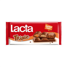 LACTA Σοκολάτα Γάλακτος Triple Caramel 90gr (BARCODE ZIN: 7622210739896) LACTA Σοκολάτα Γάλακτος Triple Caramel 90gr (BARCODE ZIN: 7622210739896)