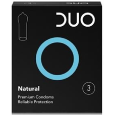DUO Προφυλακτικά Natural (κανονικά) συσκευασία 3 τεμαχίων