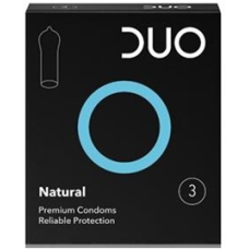 DUO Προφυλακτικά Natural (κανονικά) συσκευασία 3 τεμαχίων DUO Προφυλακτικά Natural (κανονικά) συσκευασία 3 τεμαχίων