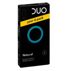 DUO Προφυλακτικά Natural (Κανονικό) συσκευασία 6 τεμαχίων