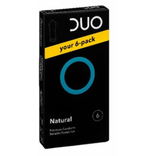 DUO Προφυλακτικά Natural (Κανονικό) συσκευασία 6 τεμαχίων DUO Προφυλακτικά Natural (Κανονικό) συσκευασία 6 τεμαχίων