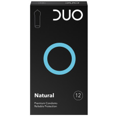 DUO Προφυλακτικά Natural (κανονικό) συσκευασία 12 τεμαχίων DUO Προφυλακτικά Natural (κανονικό) συσκευασία 12 τεμαχίων