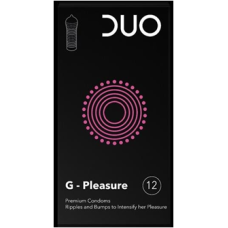 DUO Προφυλακτικά G-pleasure συσκευασία 12 τεμαχίων DUO Προφυλακτικά G-pleasure συσκευασία 12 τεμαχίων
