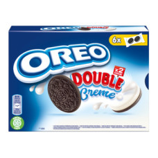OREO Μπισκότα  Διπλή Βανίλια 170gr (BARCODE ZIN: 7622210137241) 