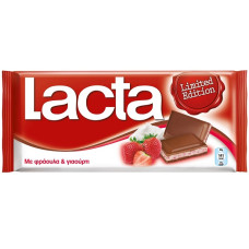LACTA Σοκολάτα Γάλακτος Φράουλα Γιαούρτι 100gr (BARCODE ZIN: 7622300659080)