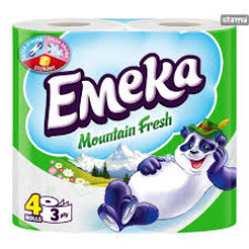 EMEKA Toilet Paper 3ply Mountain Fresh 4 ρολά EMEKA Toilet Paper 3ply Mountain Fresh 4 ρολά