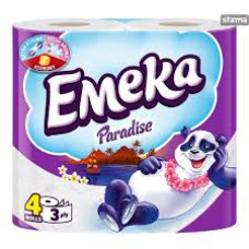 EMEKA Toilet Paper 3ply Paradise 4 ρολά EMEKA Toilet Paper 3ply Paradise 4 ρολά