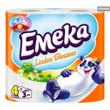 EMEKA Toilet Paper 3ply Linden Blossom 4 ρολά EMEKA Toilet Paper 3ply Linden Blossom 4 ρολά